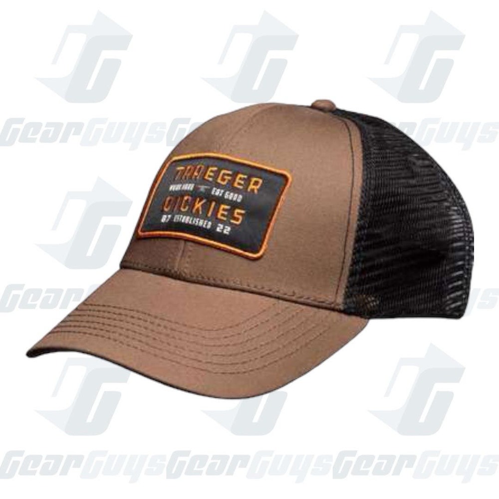 Traeger x Dickies Curved Brim Trucker Hat Brown